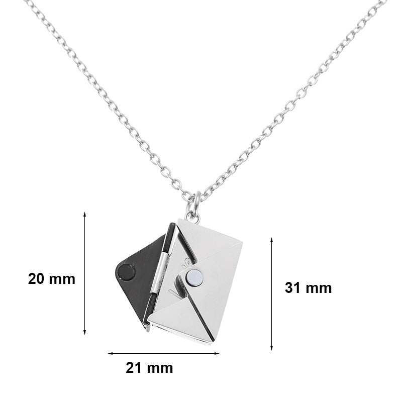 Lilium Star - Envelope Love Letter Necklace Simple Clavicle Chain
