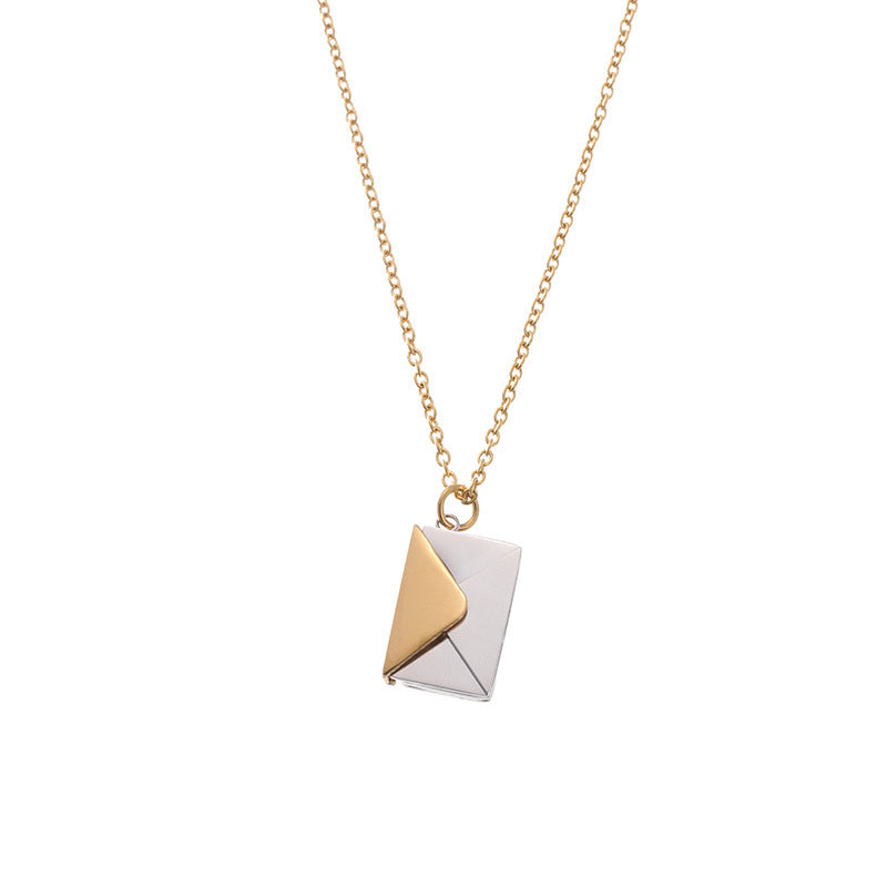 Lilium Star - Envelope Love Letter Necklace Simple Clavicle Chain