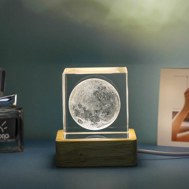 Lilium Star - Crystal Cube Small Night Lamp