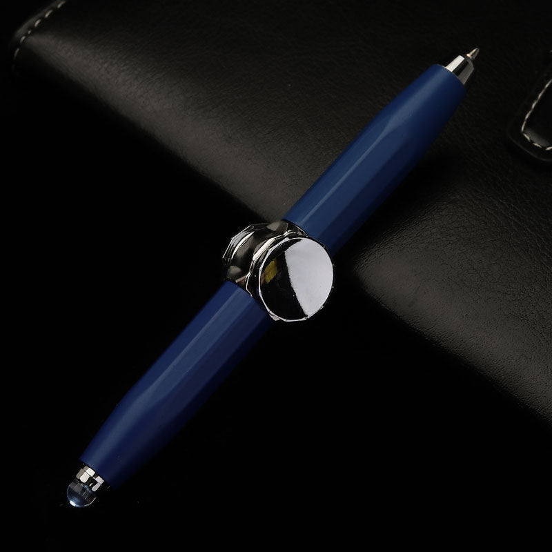 Lilium Star - Multi-Function LED Pen with Spinning Gyro, Metal Ballpoint, for Office and School