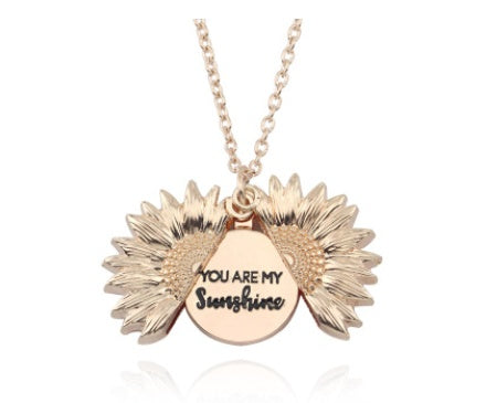 Lilium Star - Hidden Message Sunflower Pendant