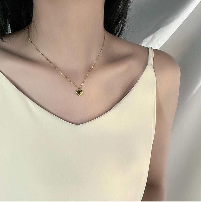 Lilium Star - Trendy Vintage Heart Pendant Necklace for Women, Elegant Jewelry for Parties and Birthdays