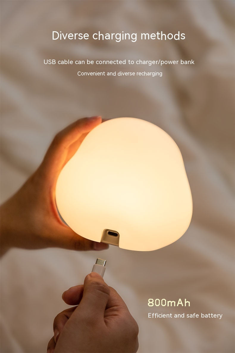 Lilium Star - Cute Duck LED Night Lamp | Cartoon Silicone USB Rechargeable Touch Sensor Sleeping Light with Timer