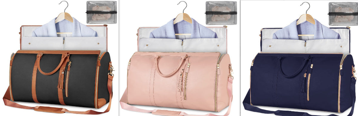 Lilium Star - Large Capacity Travel Duffle Bag Women's Handbag Waterproof Folding Suit Tote