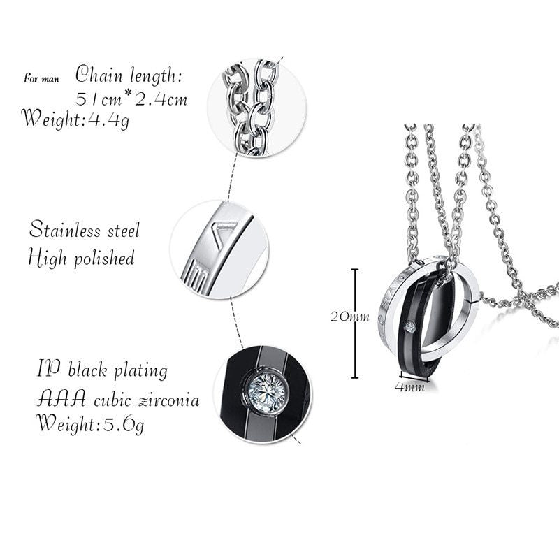 Lilium Star - Ring Necklace For Couples