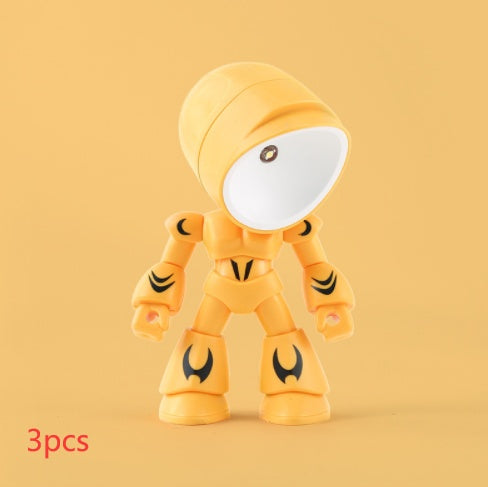 Lilium Star - Cute LED Hero Table Lamp, Mini Portable Mecha Robot Night Light for Kids’ Bedroom Decor