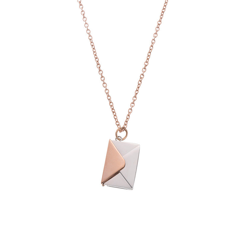Lilium Star - Envelope Love Letter Necklace Simple Clavicle Chain