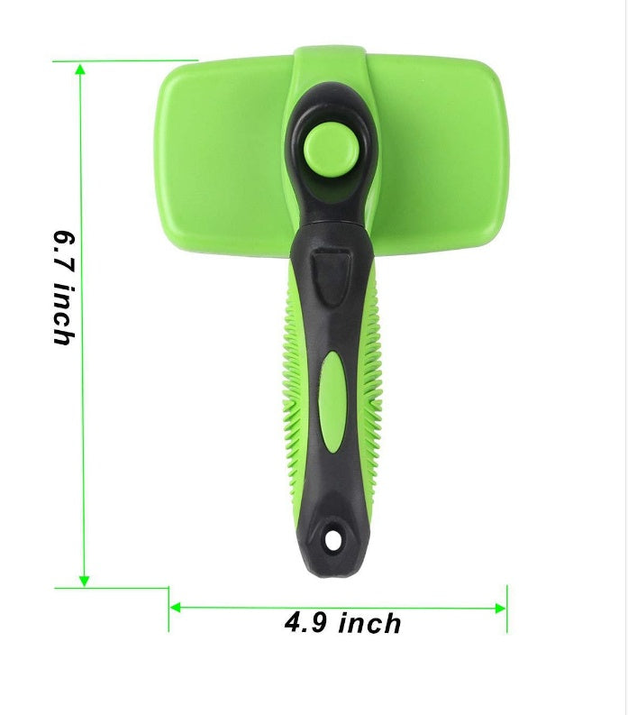 Lilium Star - Cat/Dog Button Brush | Easy Slicker Cleaning Brush for Pets