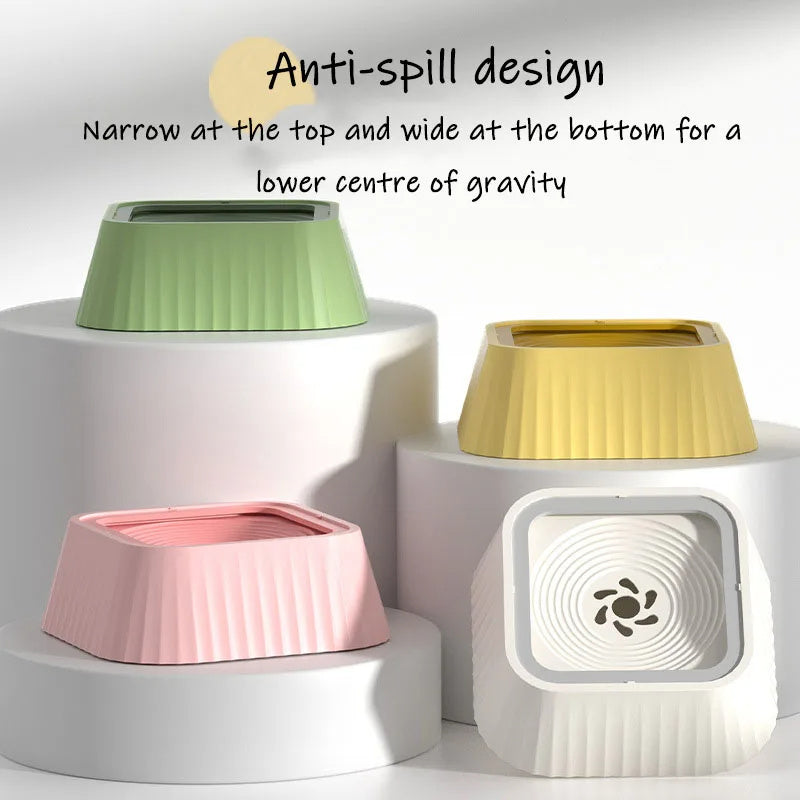 Lilium Star - Floating Water Bowl for Dogs and Cats, Splash-Proof Portable Drinker, Keeps Mouth Dry