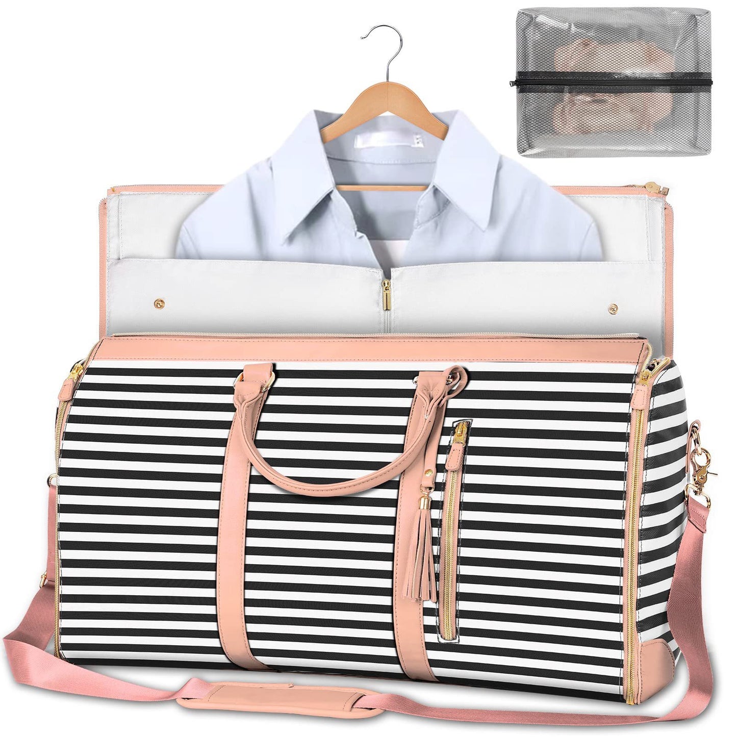 Lilium Star - Large Capacity Travel Duffle Bag Women's Handbag Waterproof Folding Suit Tote