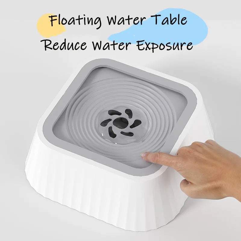 Lilium Star - Floating Water Bowl for Dogs and Cats, Splash-Proof Portable Drinker, Keeps Mouth Dry