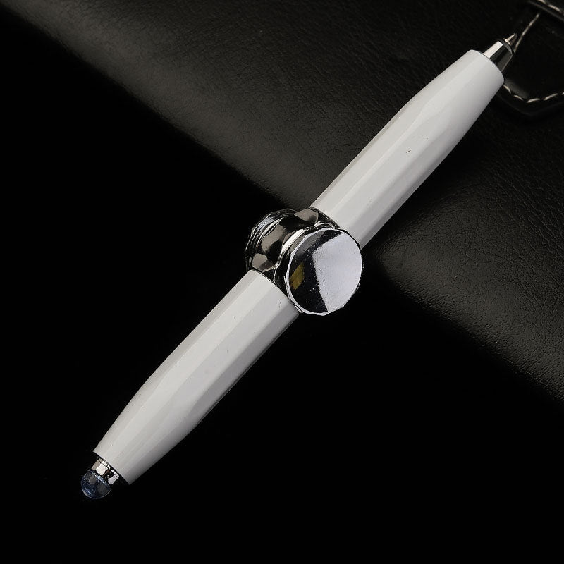 Lilium Star - Multi-Function LED Pen with Spinning Gyro, Metal Ballpoint, for Office and School