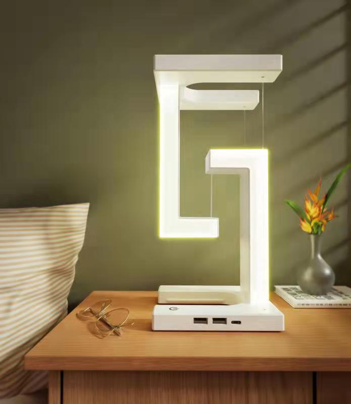 Lilium Star - Creative Smartphone Wireless Charging Suspension Table Lamp Balance Lamp Floating For Home Bedroom