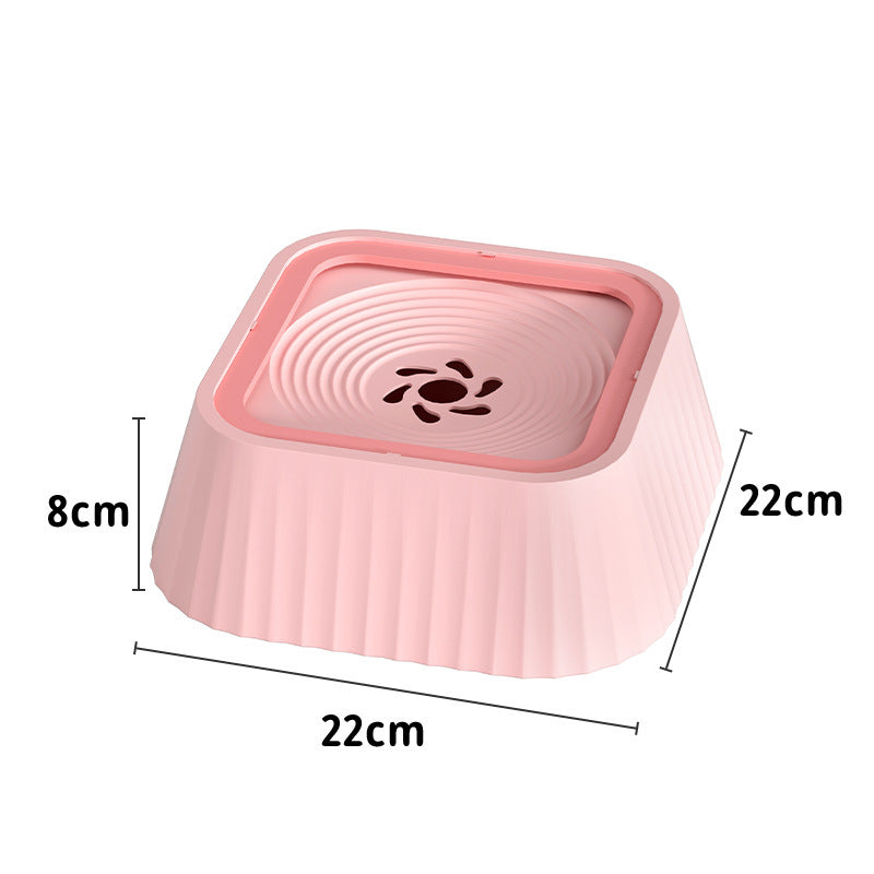Lilium Star - Floating Water Bowl for Dogs and Cats, Splash-Proof Portable Drinker, Keeps Mouth Dry