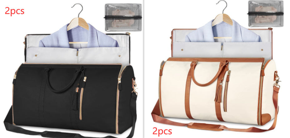 Lilium Star - Large Capacity Travel Duffle Bag Women's Handbag Waterproof Folding Suit Tote