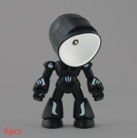Lilium Star - Cute LED Hero Table Lamp, Mini Portable Mecha Robot Night Light for Kids’ Bedroom Decor