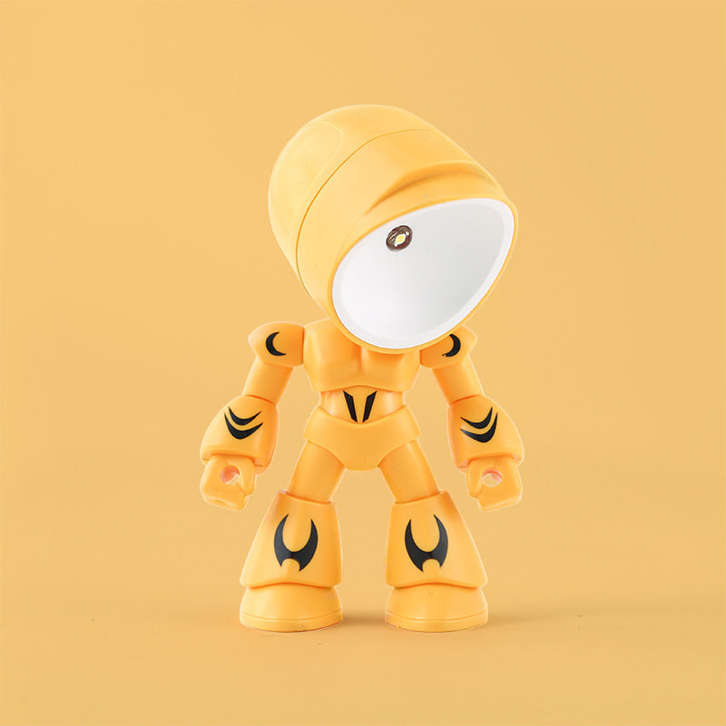 Lilium Star - Cute LED Hero Table Lamp, Mini Portable Mecha Robot Night Light for Kids’ Bedroom Decor