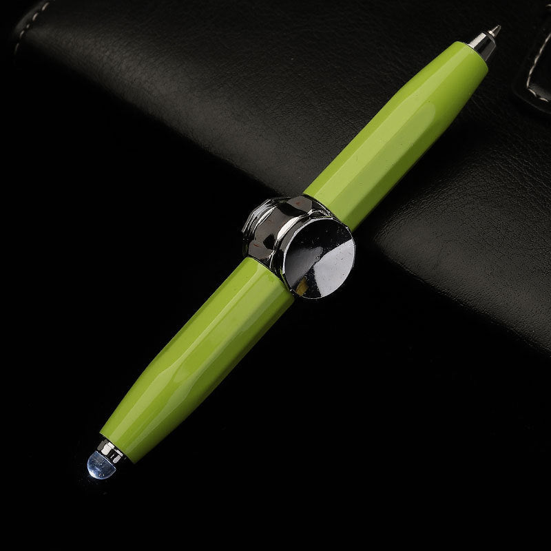 Lilium Star - Multi-Function LED Pen with Spinning Gyro, Metal Ballpoint, for Office and School