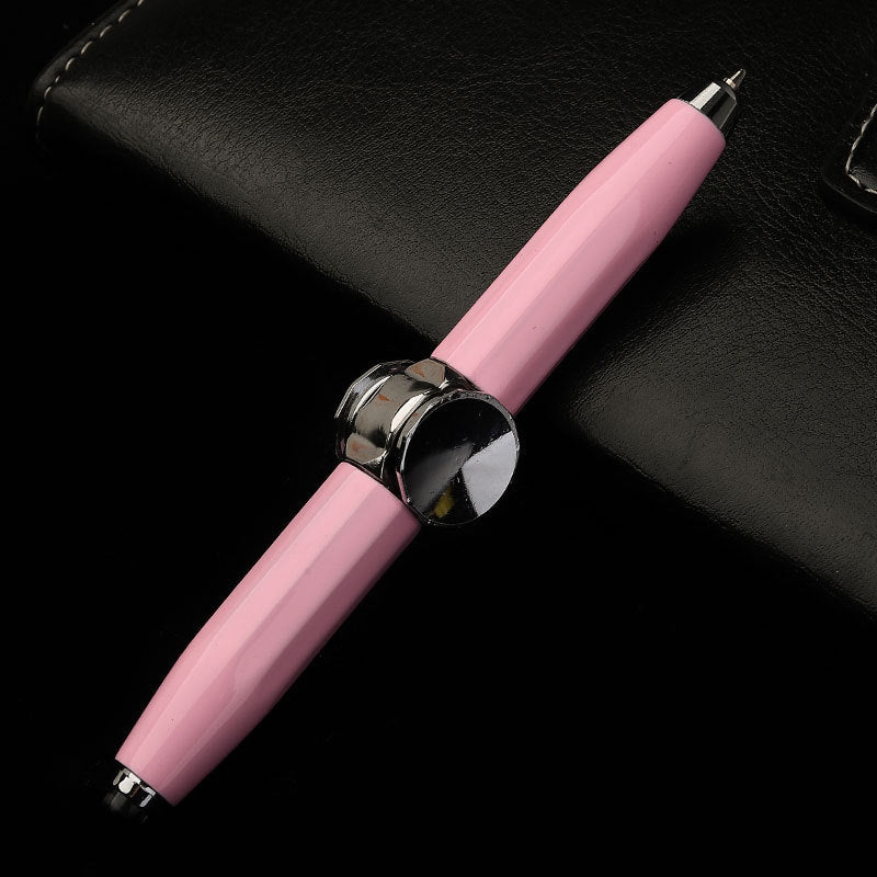 Lilium Star - Multi-Function LED Pen with Spinning Gyro, Metal Ballpoint, for Office and School