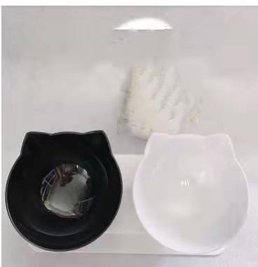 Lilium Star - Cat Double Bowl | Elevated Cat Food Bowl Protects Your Cats Posture.