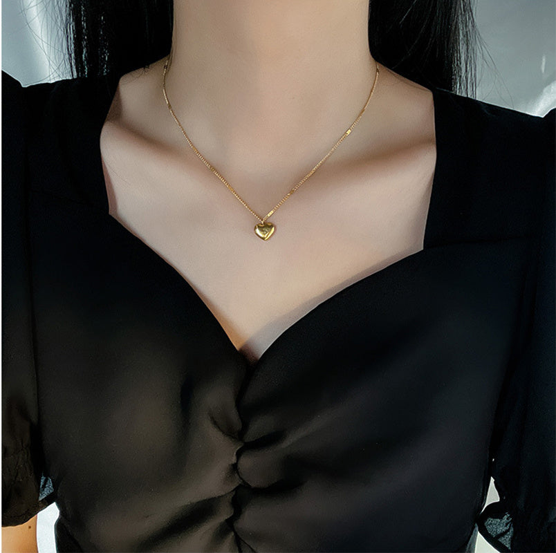 Lilium Star - Trendy Vintage Heart Pendant Necklace for Women, Elegant Jewelry for Parties and Birthdays