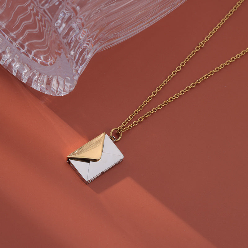 Lilium Star - Envelope Love Letter Necklace Simple Clavicle Chain