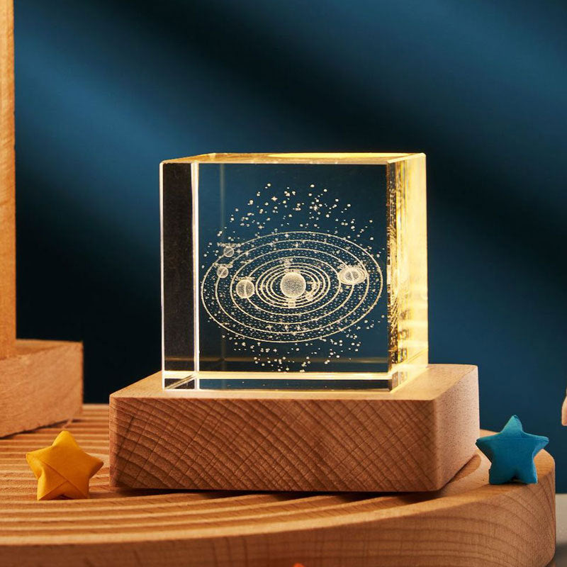 Lilium Star - Crystal Cube Small Night Lamp