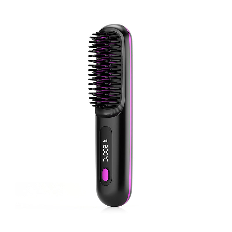 Lilium Star - 2 in 1 Hair Straightening Comb For Professional Curls and Styling