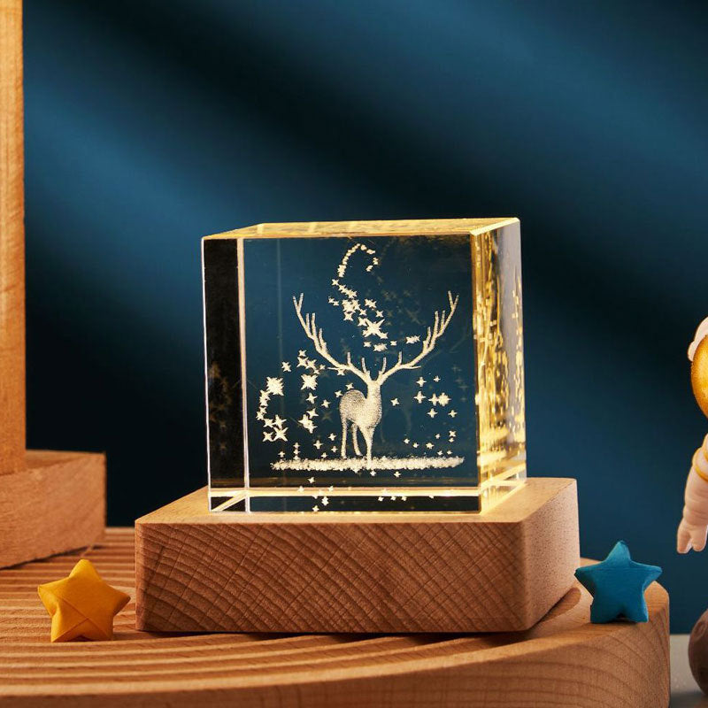 Lilium Star - Crystal Cube Small Night Lamp