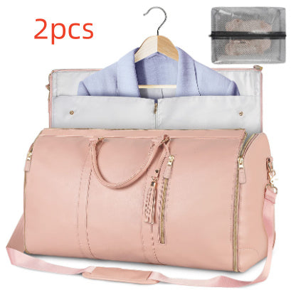 Lilium Star - Large Capacity Travel Duffle Bag Women's Handbag Waterproof Folding Suit Tote
