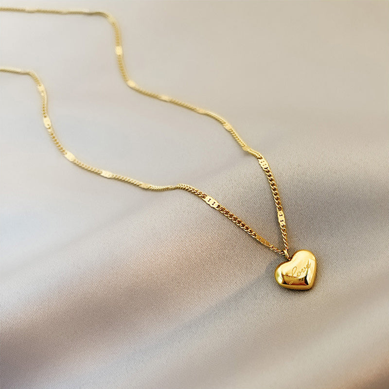 Lilium Star - Trendy Vintage Heart Pendant Necklace for Women, Elegant Jewelry for Parties and Birthdays