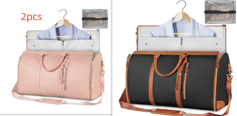 Lilium Star - Large Capacity Travel Duffle Bag Women's Handbag Waterproof Folding Suit Tote