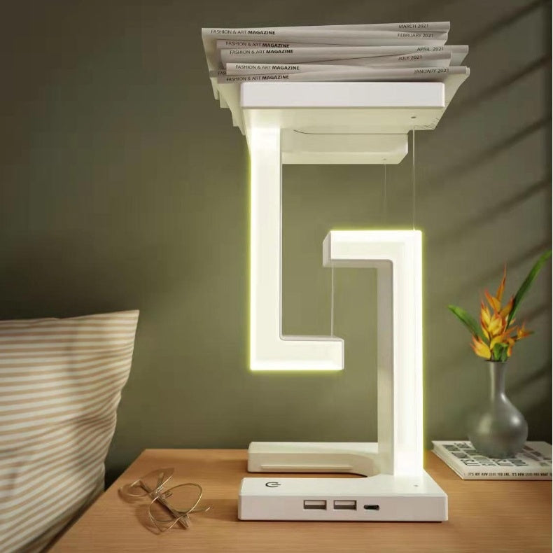 Lilium Star - Creative Smartphone Wireless Charging Suspension Table Lamp Balance Lamp Floating For Home Bedroom