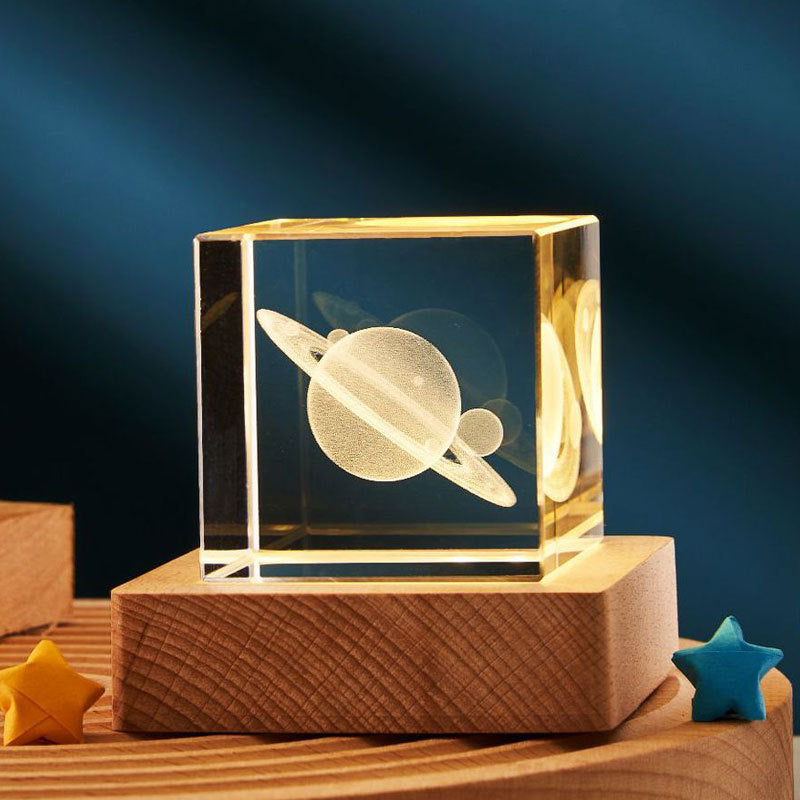 Lilium Star - Crystal Cube Small Night Lamp