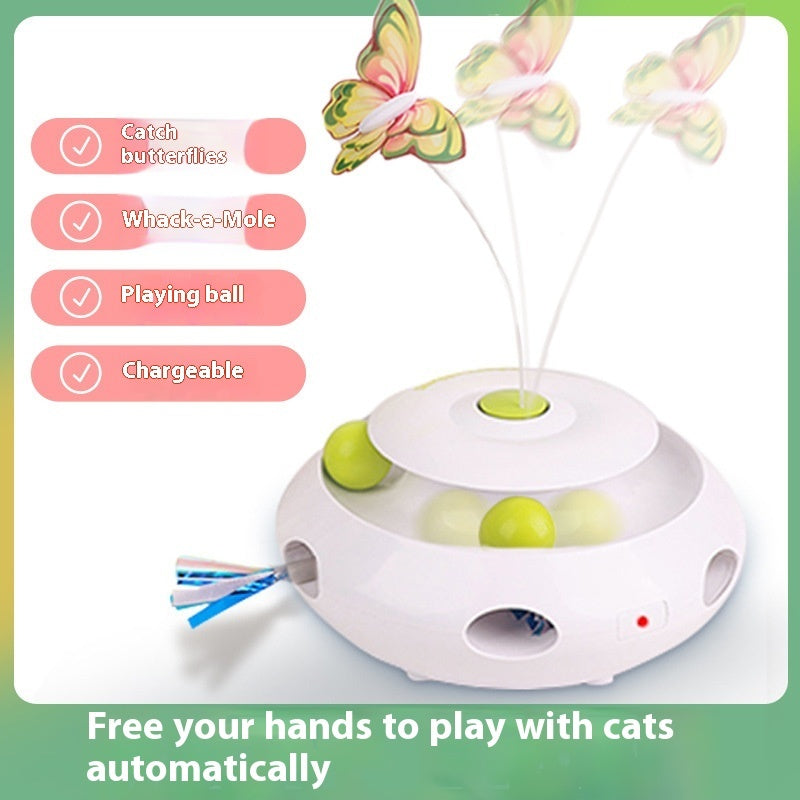Lilium Star - Electric Cat Toy | Intelligent Automatic Cat Teaser for Self-Entertainment and Stress Relief