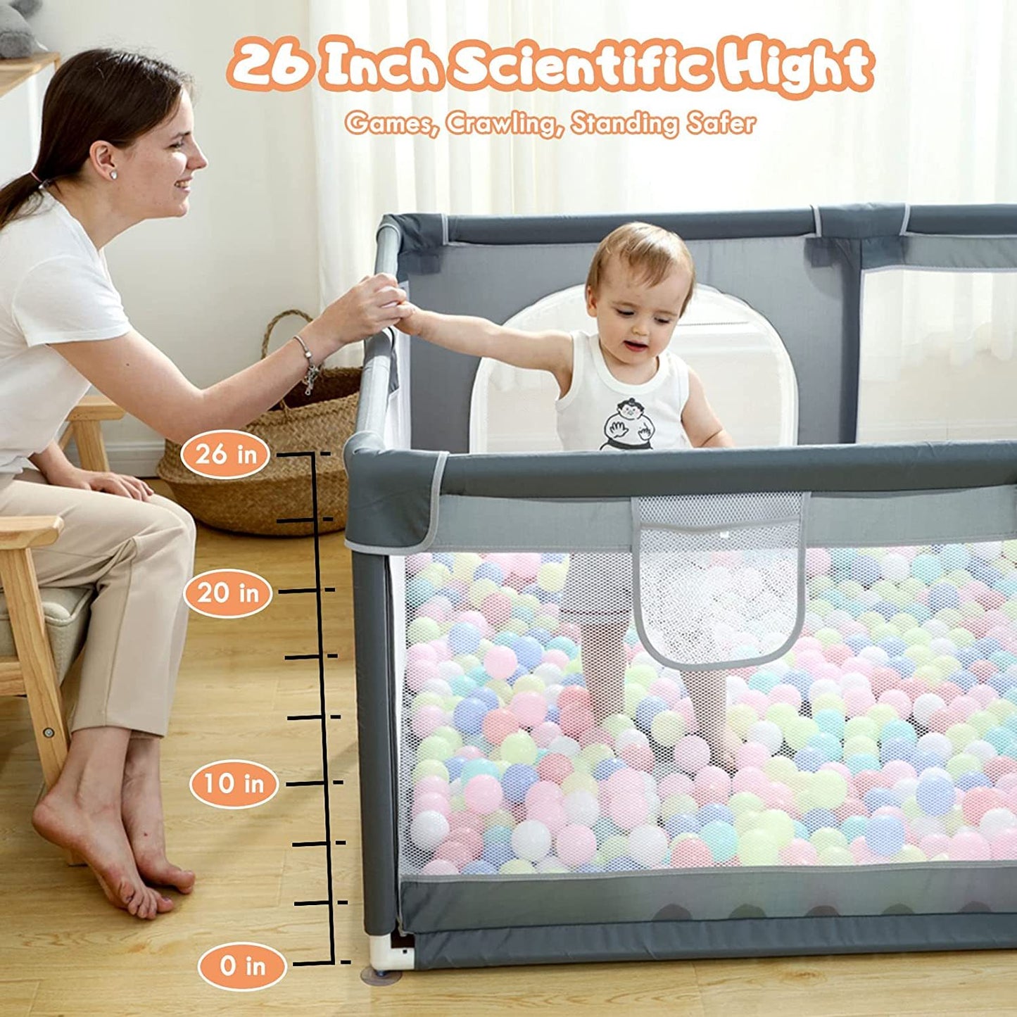 Lilium Star - Large Playpen For Babies And Toddlers