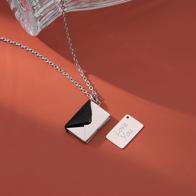 Lilium Star - Envelope Love Letter Necklace Simple Clavicle Chain