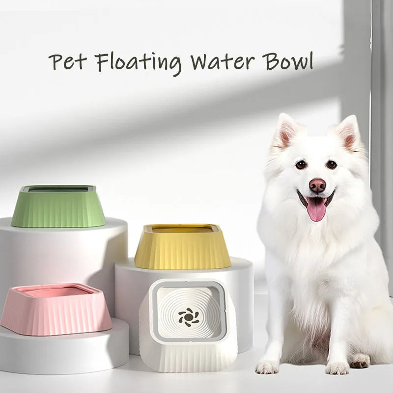 Lilium Star - Floating Water Bowl for Dogs and Cats, Splash-Proof Portable Drinker, Keeps Mouth Dry