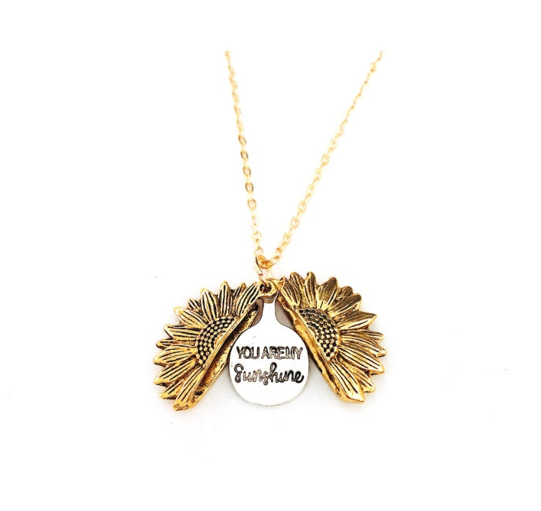 Lilium Star - Hidden Message Sunflower Pendant