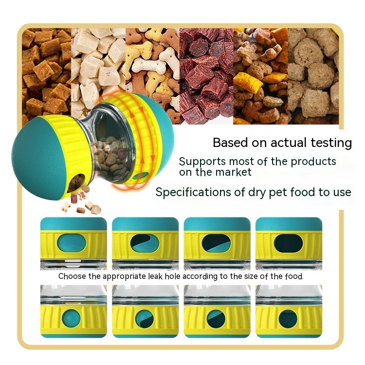 Lilium Star - Food Dispensing Dog Toy Tumbler Leaky Food Ball Puzzle Interactive Feeder for Pets