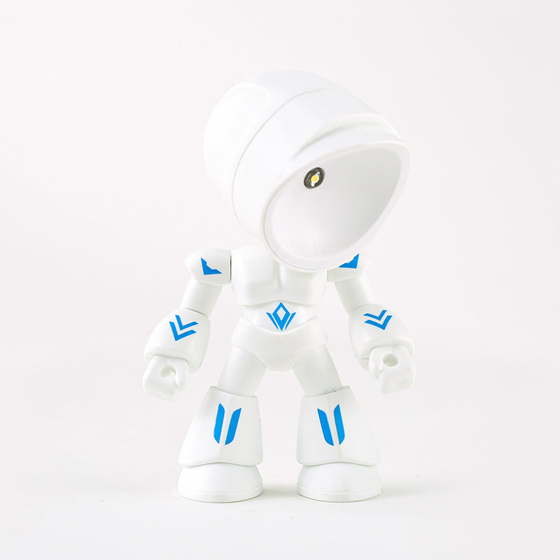 Lilium Star - Cute LED Hero Table Lamp, Mini Portable Mecha Robot Night Light for Kids’ Bedroom Decor