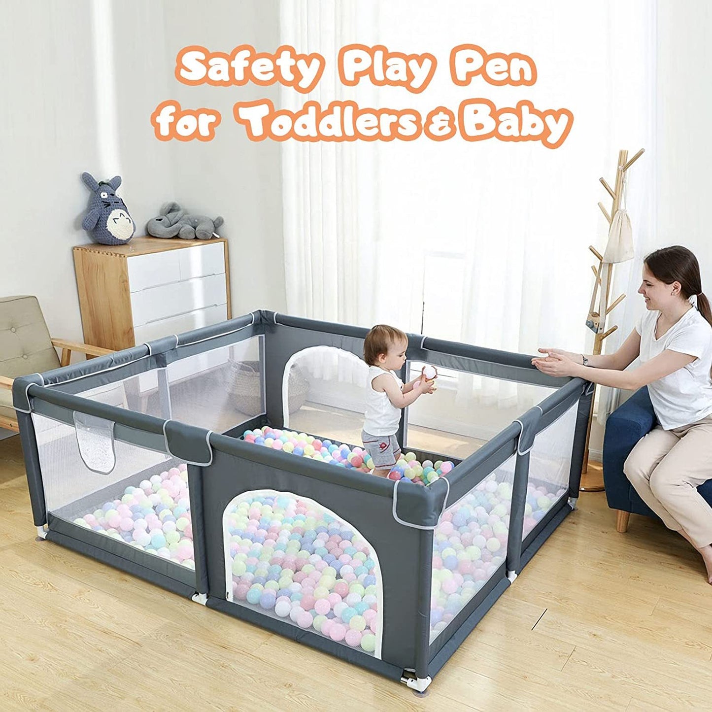 Lilium Star - Large Playpen For Babies And Toddlers