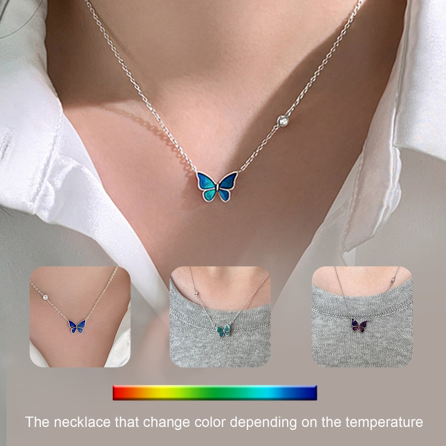 Lilium Star - Butterfly Color Changing Necklace