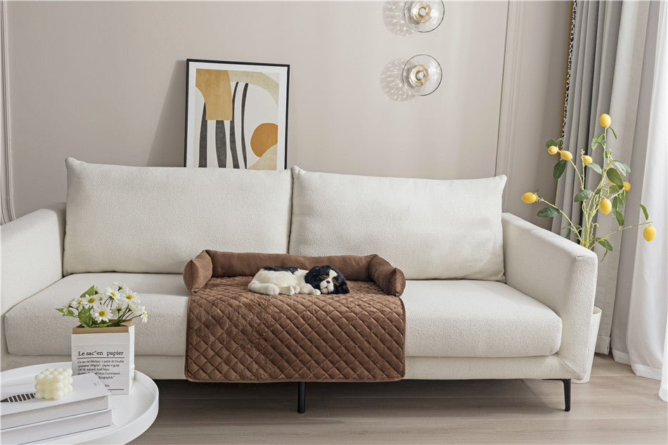 Lilium Star - Pet Dog Sofa Bed for Large Dogs Warm Cushion and Cat Bed Furniture Protector