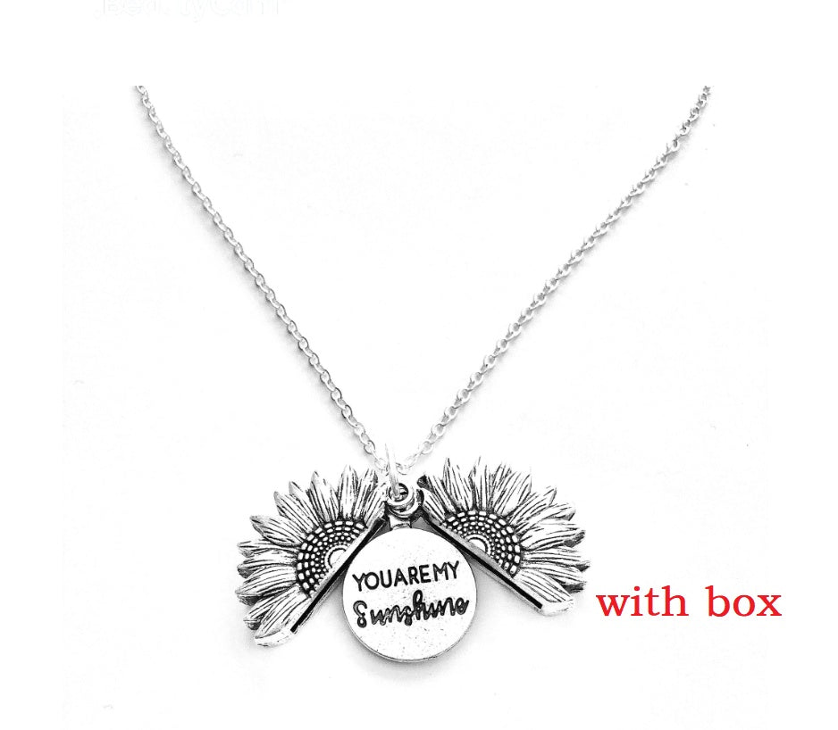 Lilium Star - Hidden Message Sunflower Pendant