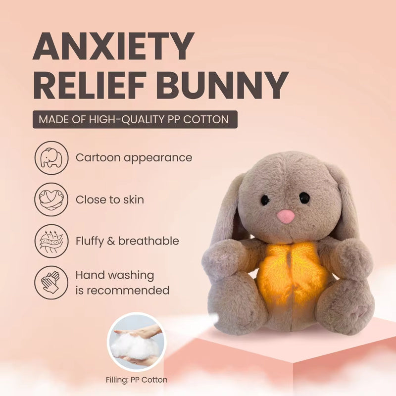 Lilium Star - Breathing Rabbit Soothing Sensory Plush Toy Anxiety Relief Bunny