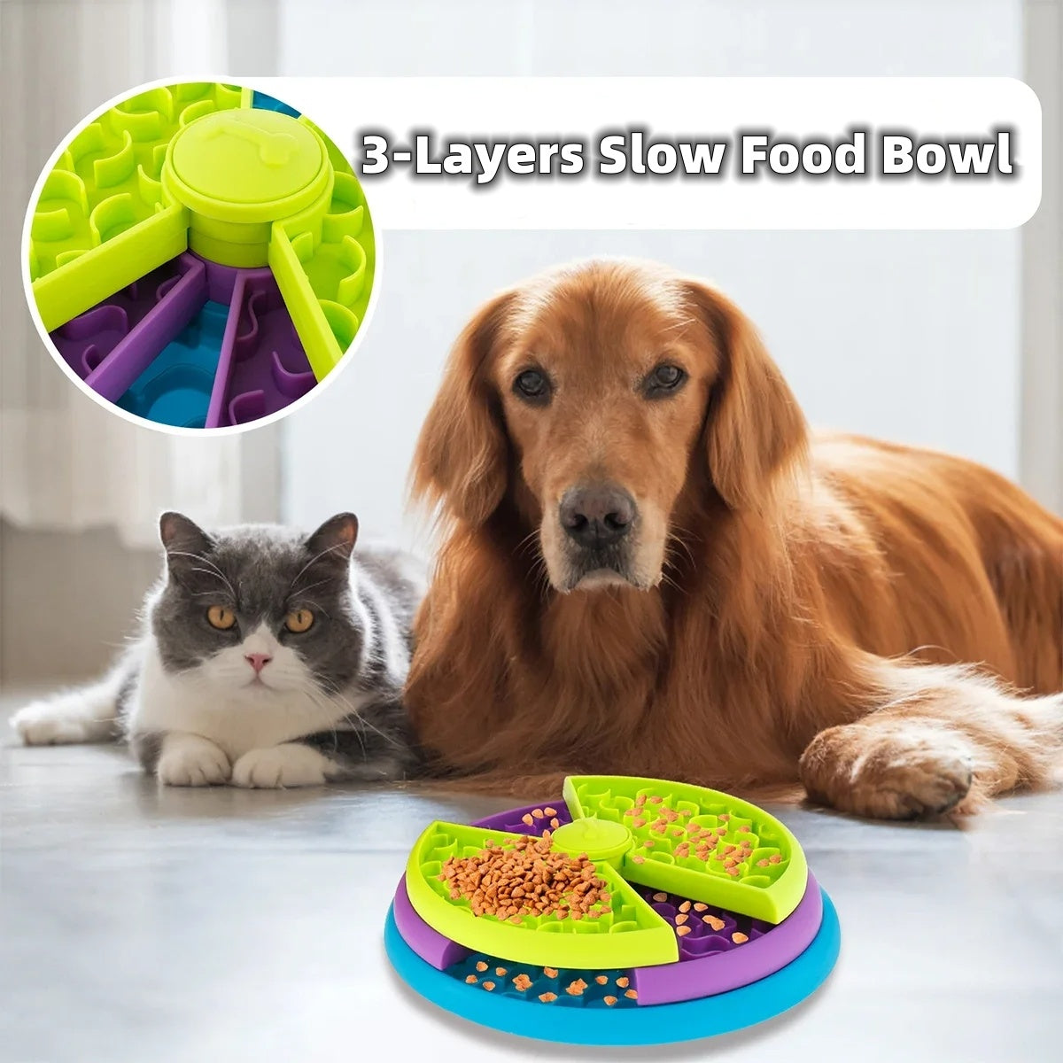 Lilium Star - Interactive Pet Feeder Bowl