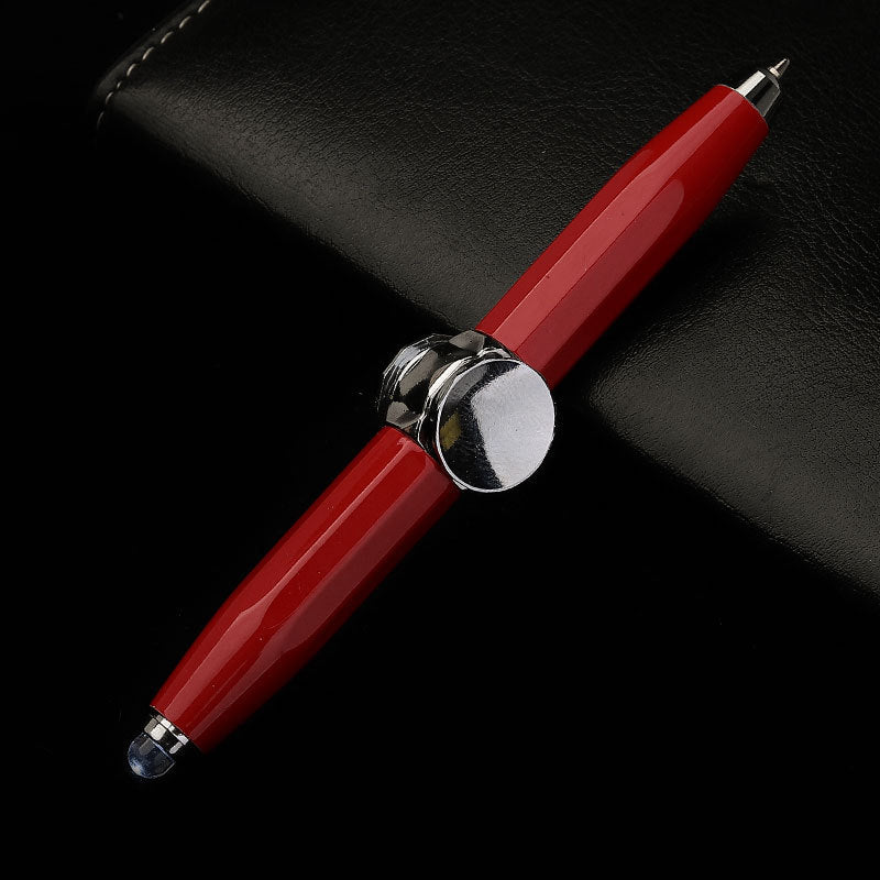 Lilium Star - Multi-Function LED Pen with Spinning Gyro, Metal Ballpoint, for Office and School