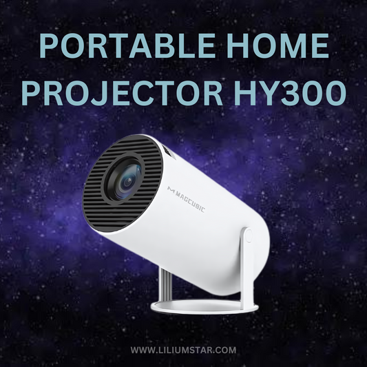 Lilium Star - HY300 Pro Projector Home Theater Entertainment Portable Small Projector