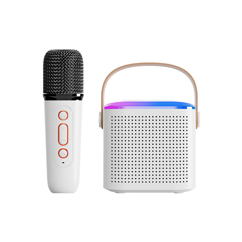 Lilium Star - Karaoke Microphone Machine Bluetooth Speaker with 2 Wireless Mics and RGB Light